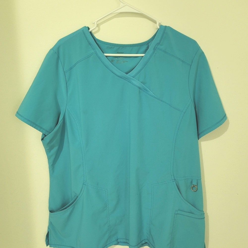 Cherokee Infinity Scrub Top - Turquoise